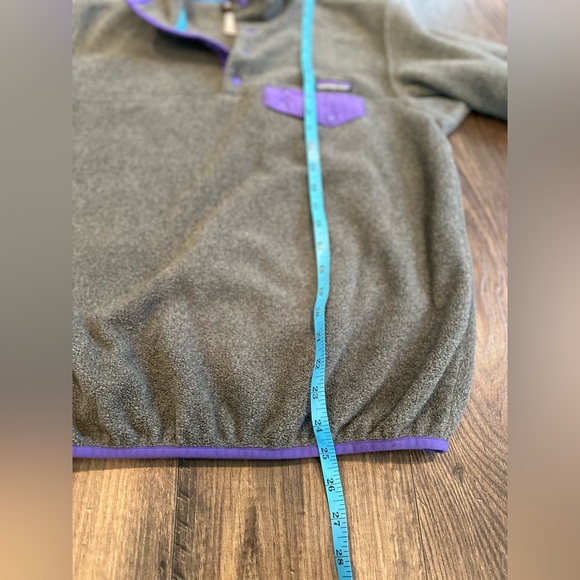 GUC Women’s Patagonia Synchilla Snap T Soft Fleece Grey Purple, Size: S Small - Picture 4 of 8